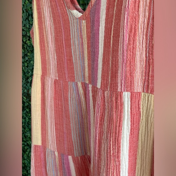 Marine Layer Pink Striped Corinne Maxi | Sz Large - Picture 12 of 17